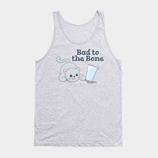 Bad to the Bone- cute Cat Tank Top